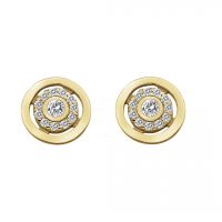 14K Gold 0.22 Ct. Diamond Round Minimal Studs Earrings Fine Jewelry