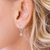 14K Gold 0.20 Ct. Diamond Pear Shape Dangle Earrings Fine Jewelry