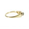 14K Gold 0.05Ct. Diamond Heart Cut Out Promise Wedding Ring Fine Jewelry