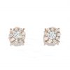 14K Gold 0.44 Ct. Diamond Cluster Studs Earrings Wedding Fine Jewelry