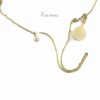 14K Gold 0.06 Ct. Diamond Disc Charm Pendant Necklace Fine Jewelry