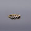 14K Gold 0.20 Ct. Diamond Minimalist Chain Ring Fine Jewelry