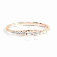 14K Gold 0.15 Ct. Diamond Ring Fine Jewelry Valentine's Gift For Her
