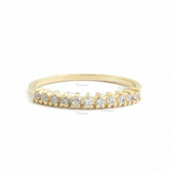 14K Gold 0.16 Ct. Diamond Wedding Engagement Anniversary Gift Ring