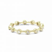 14K Gold 0.25 Ct. Diamond Engagement Wedding Band Ring Fine Jewelry