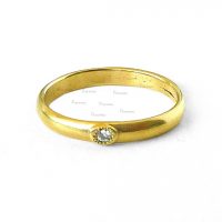 14K Gold Diamond 2 mm Wedding Engagement Band Ring Fine Jewelry