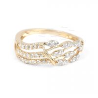 14K Gold 0.24 Ct. Diamond Ring Engagement Wedding Jewelry Gift For Her